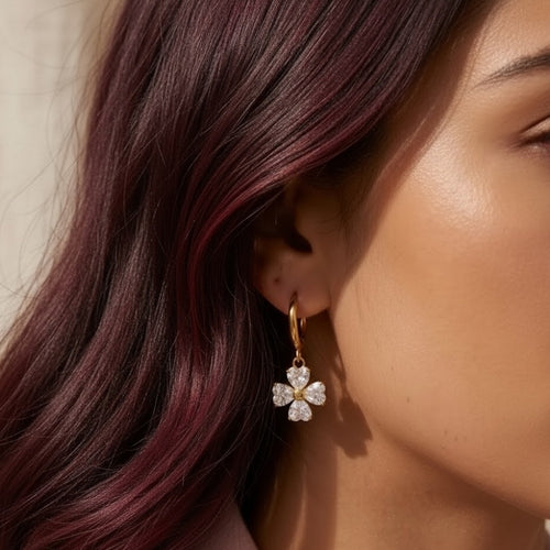 Bloom Drop Hoops detail